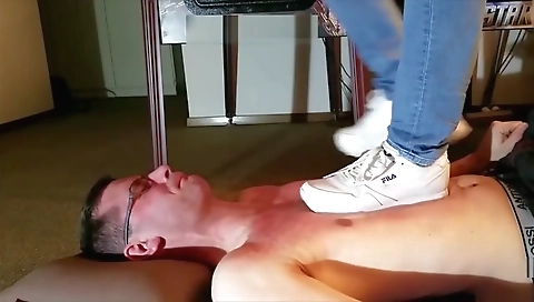 Big ass milf in red panties is playing around with her favorite fetish