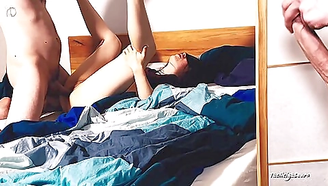 She Is Cheating - Husband Masturbates While Watching